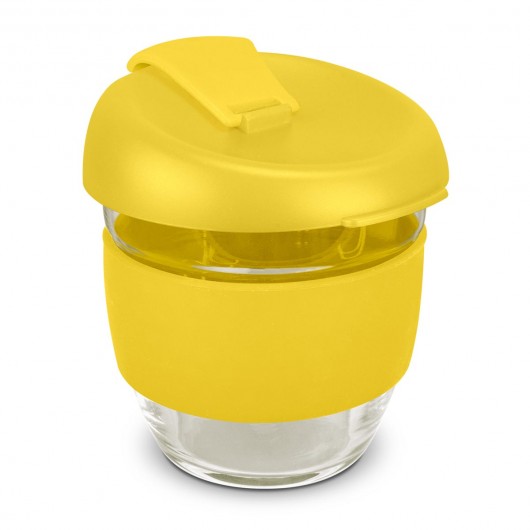 Yellow 250mL Borosilicate Glass Cups